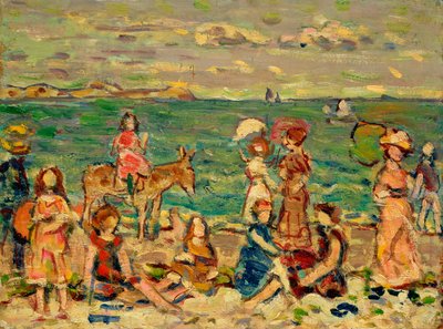Beach Scene by Maurice Brazil Prendergast